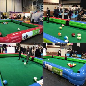 Four pictures of Football Pool with Branding