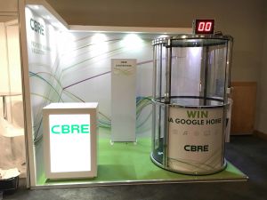 CBRE designed their own Branding on the Cash Grabber and Leaderboard using our Layout guides