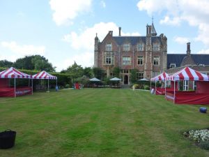 A view of our side stalls in a garden