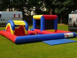 Inflatable Toddler playzone set up a family fun day.