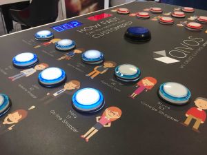 Customised reaction game for an exhibition trade stand